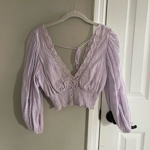 Lavender color blouse